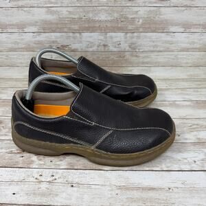 Dr. Martens Freeland Black Leather Slip On Loafer Casual Shoes Men's Size 9